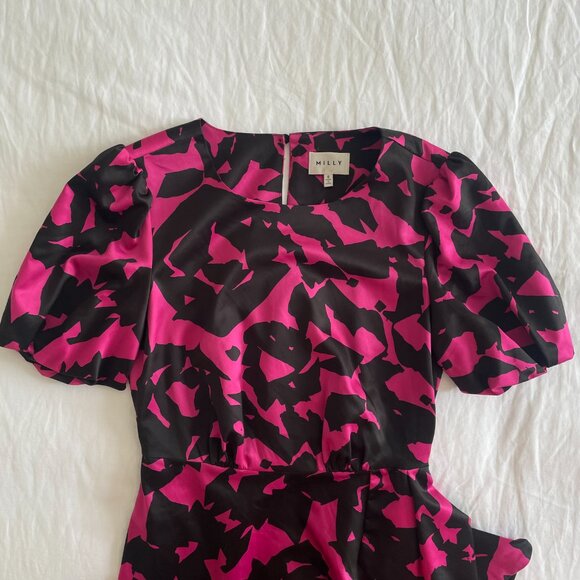 Milly Floral Print Mini Dress (sz 0) - Picture 4 of 9